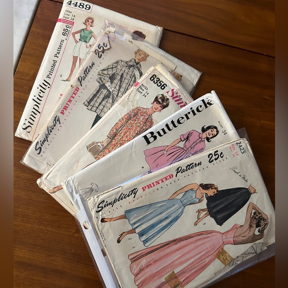 Vintage sewing patterns